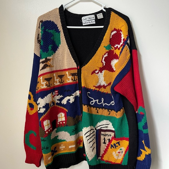 croft & barrow Sweaters - Croft & Barrow Knitted By Hand Teacher School Cardigan Sweater